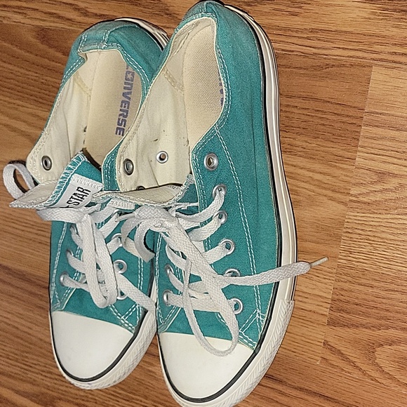 Converse Teal Sneakers - Picture 2 of 6
